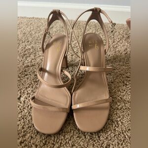 Mix No. 6 Nude Strappy Block Heel Sandals